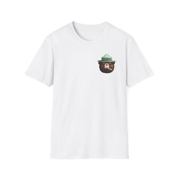 Playful Ranger Bear T-Shirt, Cute Graphic Tee, Casual Wear, Gift for Nature Lovers, Birthday or Holiday Apparel