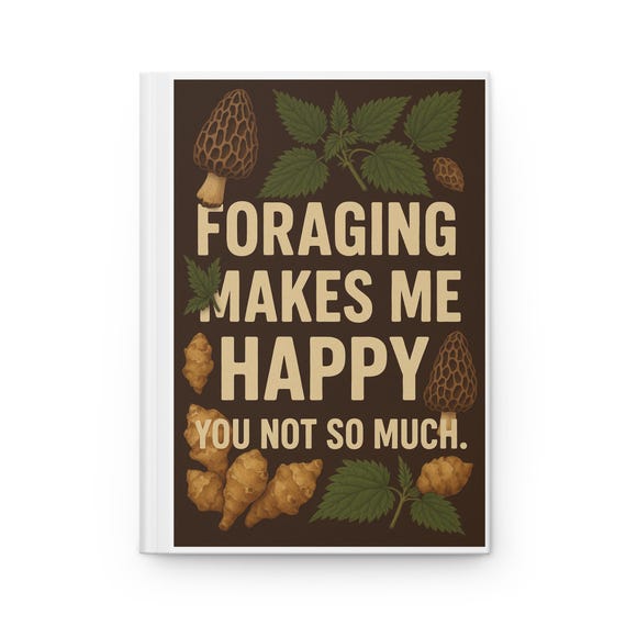 Foraging Journal, Nature Lovers Notebook, Outdoor Adventure Log, Gift for Hikers, Eco-Friendly Writing, Inspirational Journal