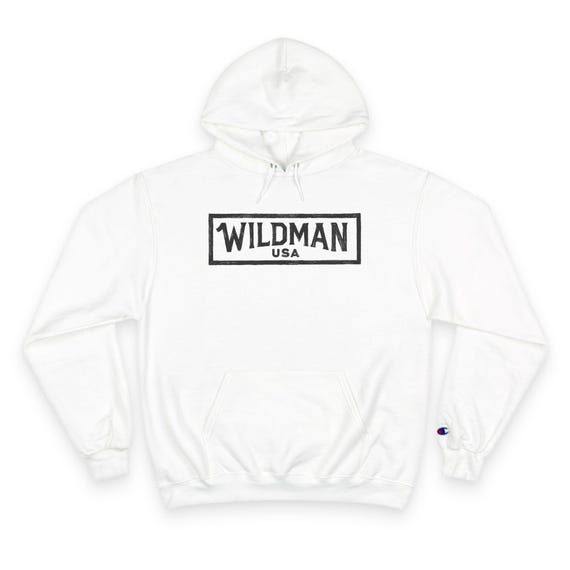 Wildman Champion Hoodie - Comfortable Streetwear, Gift for Outdoor Enthusiasts, Ideal for Casual Days, Perfect for Warmth & Style
