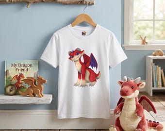 Red Dragon Graphic Tee | Red Dragon Illustration T-Shirt