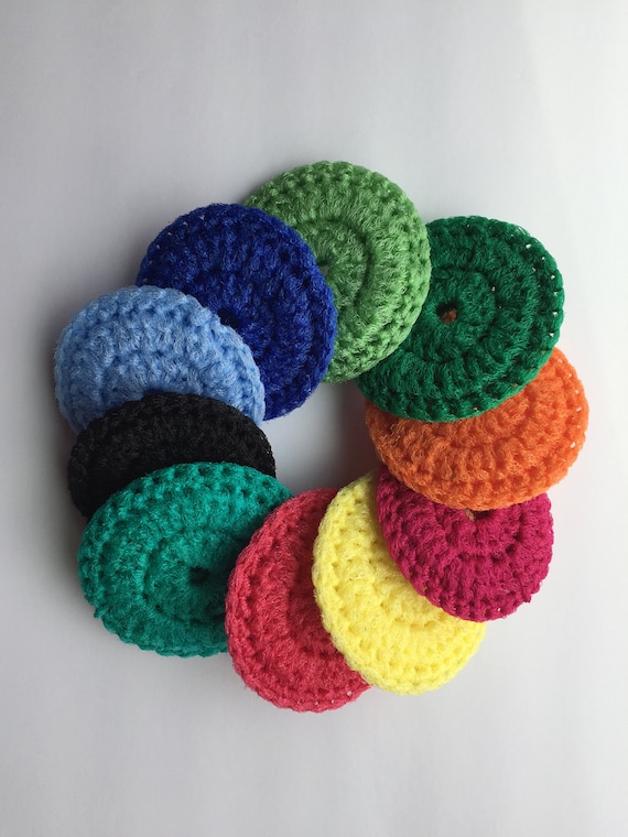 Nylon Pot Scrubbers, Double Sided Scrubby, Crochet Scrubbies 