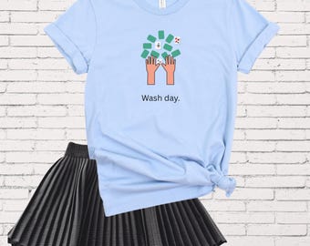 Mahjong Mahjongg Wash Day Unisex Jersey Short Sleeve Tee