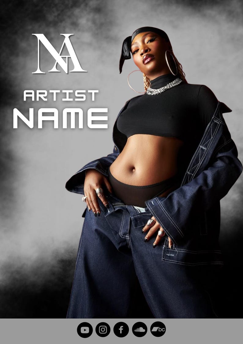 Editable Musician EPK Template: DJ, Artist, Influencer Media Kit (canva ...