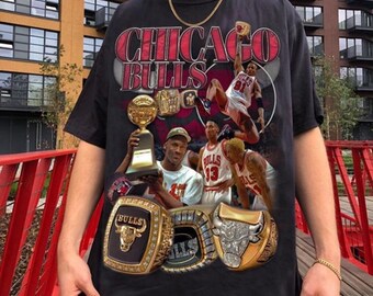 t shirt chicago bulls vintage
