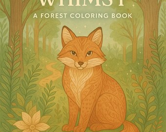 Woodland Animals Coloring Book | 50 Nature Pages (Digital Download)