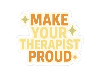 Therapeut stolze Aufkleber, unterstützende Zitate, Motivationsaufkleber, Bewusstsein für psychische Gesundheit, Affirmation Geschenke, Laptop Aufkleber