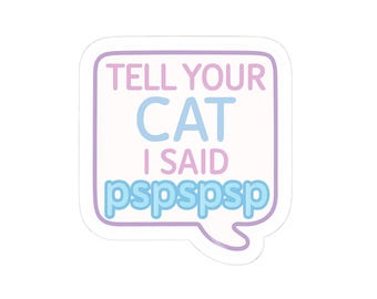 Whimsical Cat Stickers for Pet Lovers, Cute Décor for Laptops, Scrapbooking, Gifts, Fun Cat-Themed Vinyl Decals
