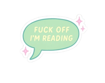Reading Vibes Kiss-Cut Stickers | Chill Book Lover Decor | Laptop, Water Bottle, Journal, Gift for Readers, Funny Quotes Stickers
