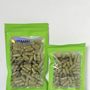 Spirulina, Matcha, Moringa Vegan Capsules- Energy, Detox, Daily Greens