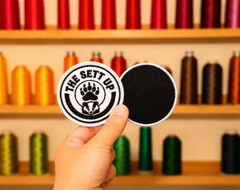Custom hook and loop Embroidered Patches: Personalised logo Patch with Your Logo
