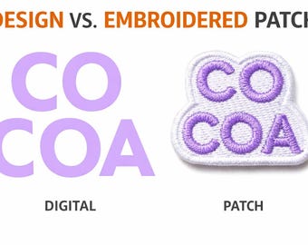 Custom Embroidered Patch – Upload Your Logo, Design, or Text (Iron-On/Sew-On)