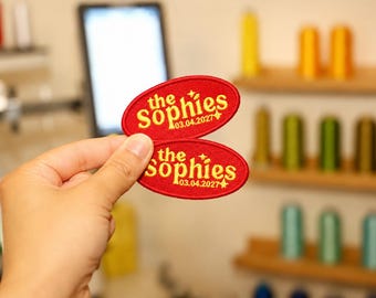 Custom Embroidered Name Patch: Vintage Iron-On Uniform Badge