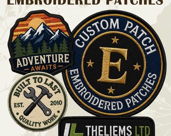 Custom Embroidered Patch: Personalized Logo Iron-On Embroidery (sew-on  or iron-on patches)