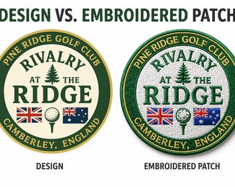 Custom Design Embroidered Patches: Personalised logo Patch with Your Logo