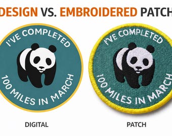 Custom Embroidered Patch: Personalized Logo Iron-On Embroidery (sew on patches)