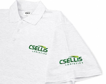Personalised embroidered logo polo shirts, Custom work wear, Company Sports Club Business Clothing