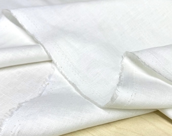 Off White 100% Linen Fabric for Dress-Skirt-DIY Sewing-Home Textile(59”/150 cm Wide)