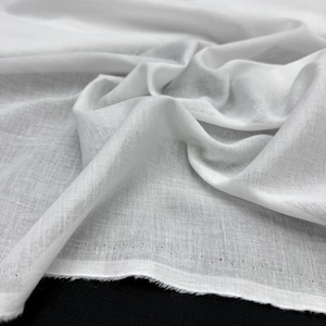 sheer cotton dress fabric Cotton Voile Fabric Muslin Sheer Gauze Lawn Material Superior Luxury  Handle,black White and Natural Ecru,dressmaking Curtain Cloth Neotrims