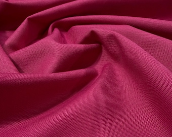 Fuchsia Pink Duck Canvas Fabric-Cotton Blend for DIY Upholstery-Bags-Table Linens-Home Decor(180cm/70.8")