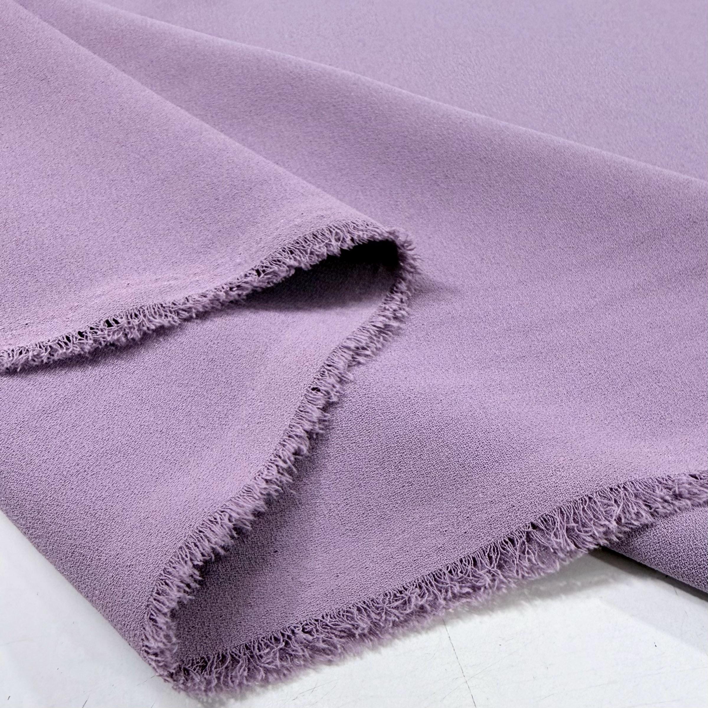 Lavender Matte Luxury Flowing Crepe Fabric for Clothing-blouses-skirts ...
