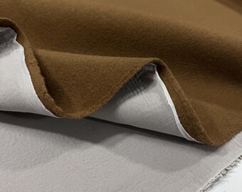 Braun Luxus 100% Wolle Fabric- Winter für Mantel-Jacke-Mäntel,Ponchos-Kleid (145 cm / 57" breit)