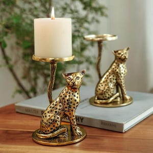 Gold Jaguar Statue - Etsy