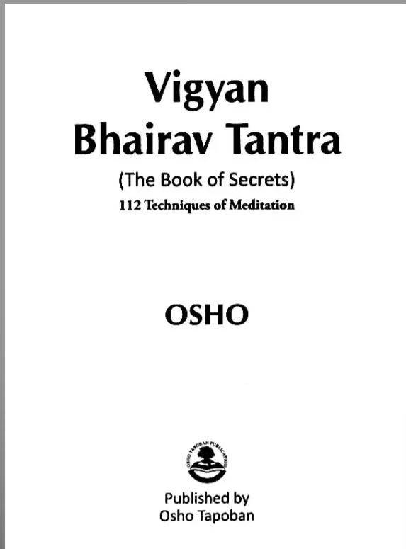 Rare and Antique Vigyan Bhairav Tantra the Book of Secrets 112
