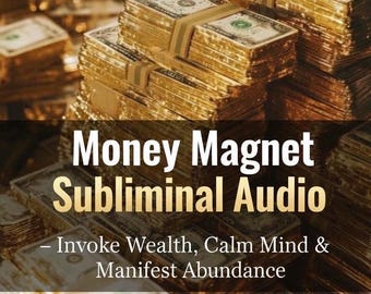 Money Magnet Subliminal Audio – Invoke Wealth, Calm Mind & Manifest Abundance (3-Min Digital Download)
