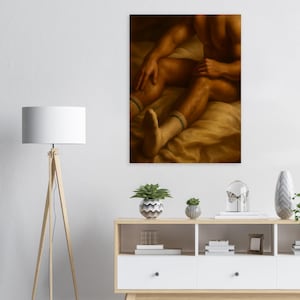 Queer Art Poster: Gay legs and white socks LGBTQ+ Artwork