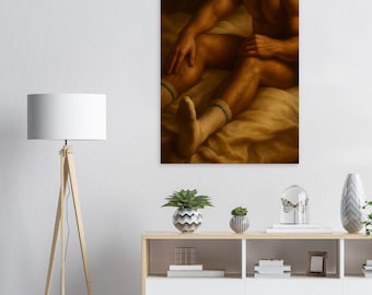 Queer Art Poster: Gay legs and white socks LGBTQ+ Artwork
