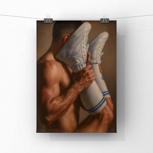 Gay kunstprint: Sokken met opgetrokken benen (digitale download)