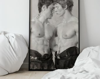 Gay Art Poster - Heated Rilvary print - LGBTQ+ artwork