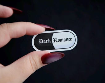 Kindle-klistermärke med mörk romantik | Tillbehör för e-läsare | Bokrelaterade klistermärken
