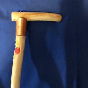 flower lady cane with tulips hand made one of a kind