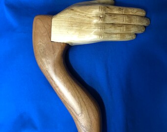 hand cane walking stick hand carved