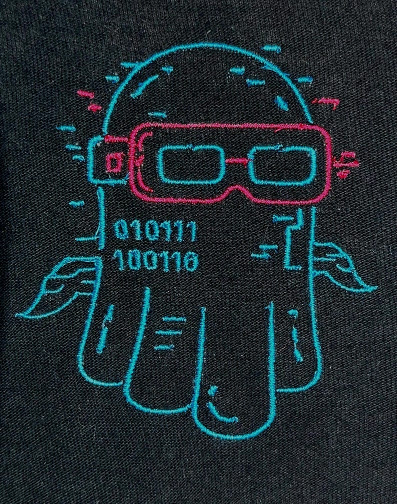 Cyberpunk Ghost Embroidery Design: Halloween Bonus Included (digital ...
