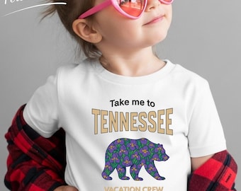 Take Me To Tennessee Mama Bear Shirt, Personalized Tennessee Shirt, Family Matching Vacation Shirt, Custom Name Tee, Sweatshirt Hoodie