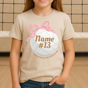Custom Volleyball Shirt Personalized Jersey Number Shirt Volleyball Mom Shirt Game Day Shirt Senior Volleyball Gift Volleyball Game Day