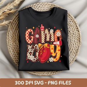 Football Sublimation Design: Game Day PNG SVG Clipart (Digital Download)