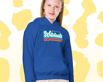 Wildcats Retro Youth Hoodie - Custom School Name
