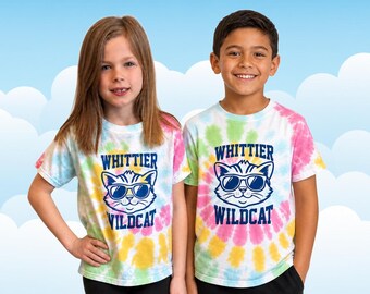 Whittier Wildcat Colorful Tie-Dye