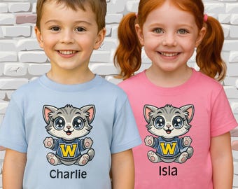 Wildcat Kitten Youth Classic Tee - Personalized