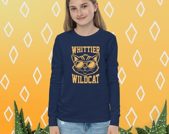 Whittier Wildcat Youth Long Sleeve Tee