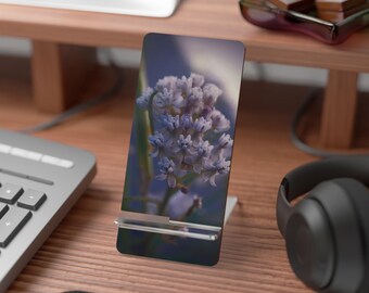 Floral Photo Desk Mobile Stand: Modern Smartphone Holder