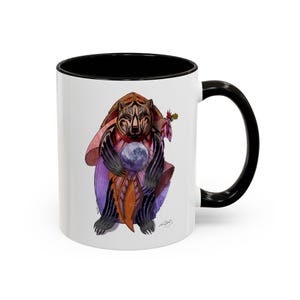 Southwest Spirit Series' Bear Spirit Totem Mug | Moon, Celestial, Native-Inspired Original Artwork by Rich Poling