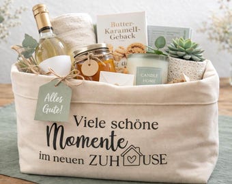 Bröd och salt som inflyttningskorg | Förvaringskorg för inflyttning | Omtänksam presentidé | Present till nytt hem | Inflyttningspresent