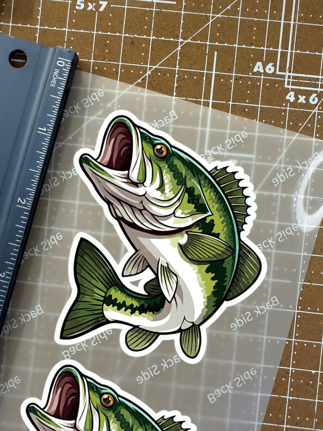 Vru Sticker Bass Fish - Waterproof Stickers - Etsy