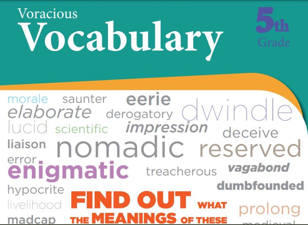 5th Grade Vocabulary Workbook - Etsy