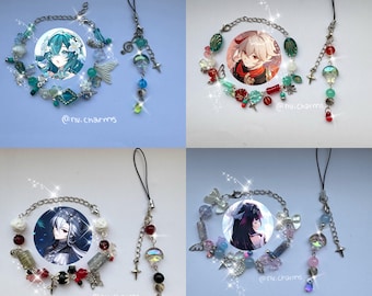 genshin impact bracelet + phone charm <3 [read desc]