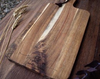 Hochzeitsgeschenk personalisiert, Geschenk Hochzeit, Hochzeit Geschenk, Holzbrett, Schneidebrett personalisiert, Hochzeit Holzbrett